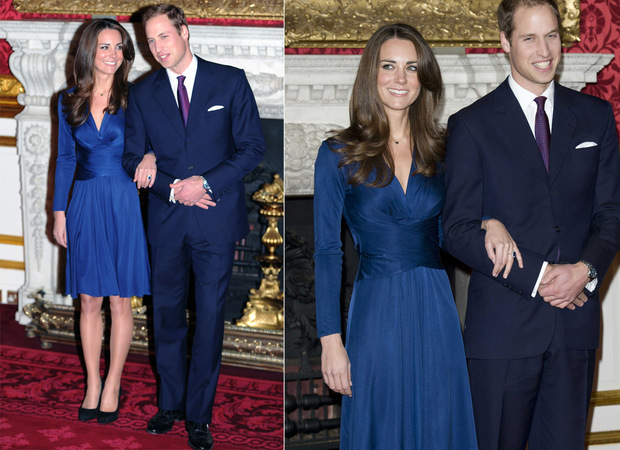 Kate Middleton de Issa London em seu noivado. O vestido virou hit de vendas!